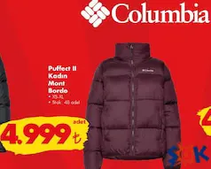 COLUMBİA PUFFECT II KADIN MONT BORDO fiyat ve kampanya bilgisi
